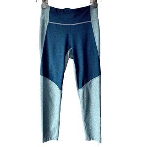 Outdoor Voices Colorblock Crop Leggings Teal S